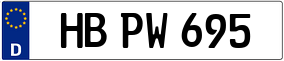 Trailer License Plate